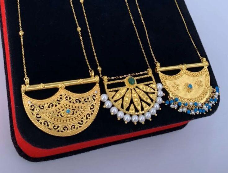 Bollywood Gold Pendant Necklace - Color: As Per Requirement