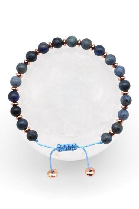 Natural Stone Macrame Knitted Bracelet - Color: Different Available
