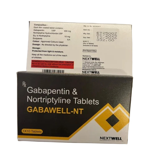 Gabawell Nt Gabapentine And Nortriptyline Tablets - Drug Type: General Medicines