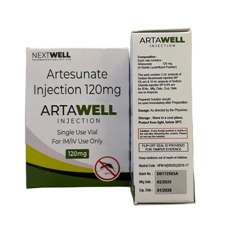 Artawell 120mg Injartesunate Injection 120mg - Dosage Form: Liquid