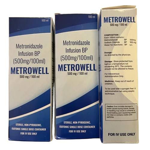 Metrowell Metronidazole Infusion 500ml - Drug Type: Injection