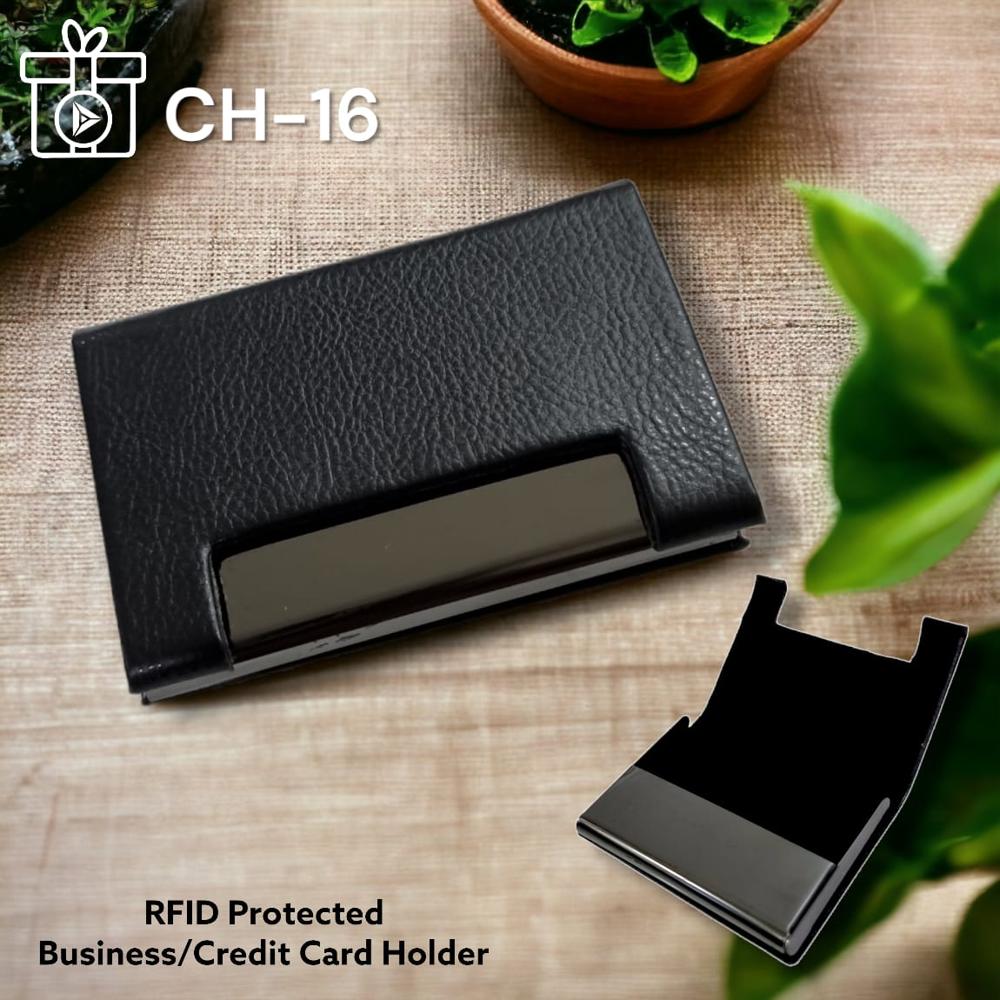 Rfid Business Cum / Credit Card Holder - Color: Black