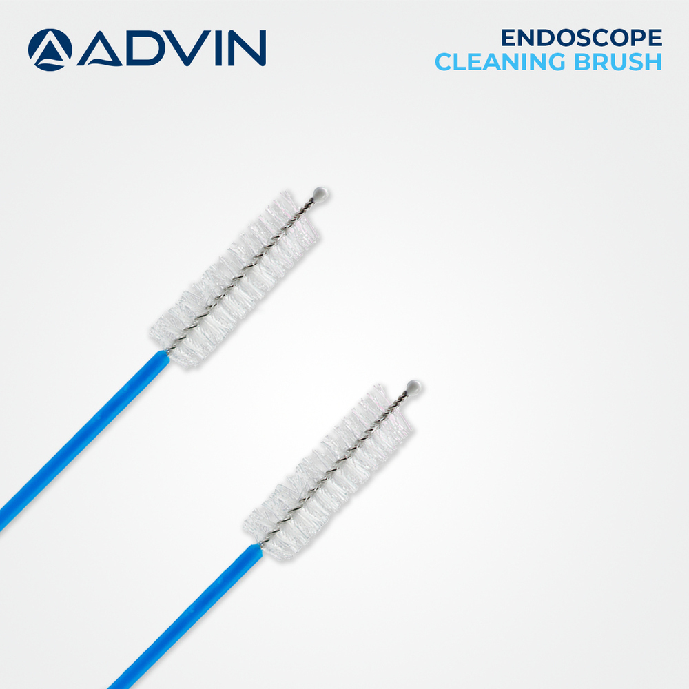 Endoscope Cleaning Brush - Manual Operation, Non-slip Fluorescent Design | Effectively Cleans Endoscope Channels And Valves With Rounded Tip
