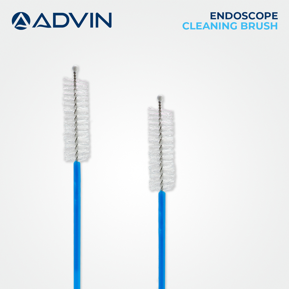 Endoscope Cleaning Brush - Manual Operation, Non-slip Fluorescent Design | Effectively Cleans Endoscope Channels And Valves With Rounded Tip