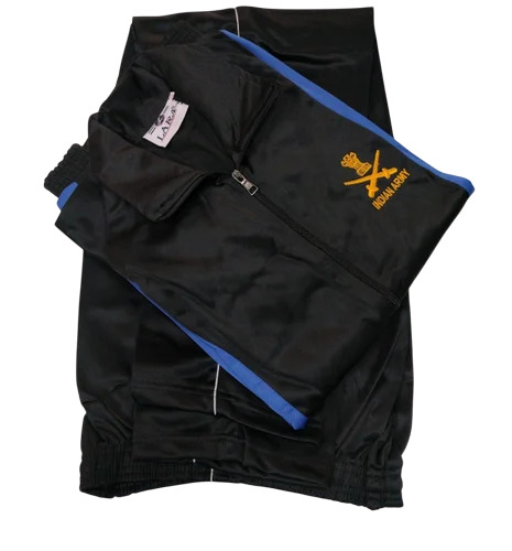 Indian Army Track Suits - Color: Black
