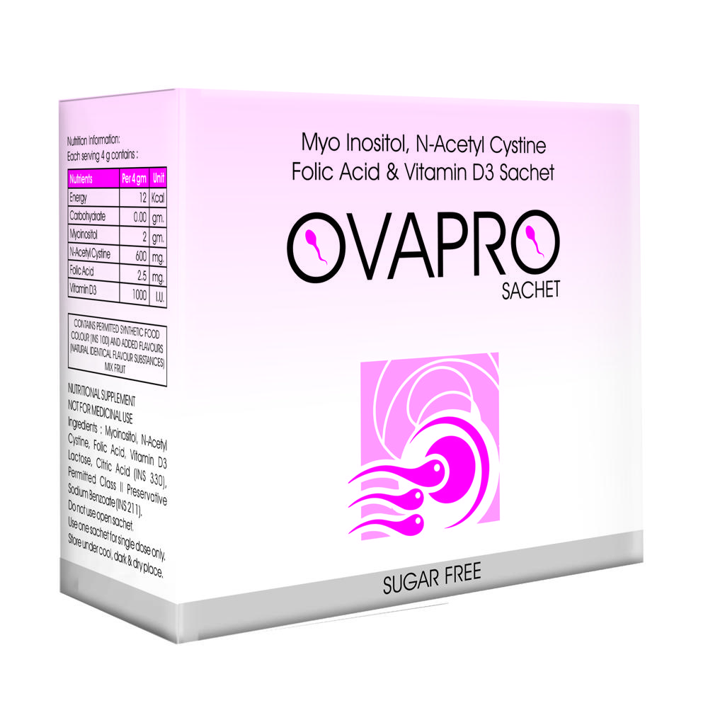 Myo Inositol, N-Acetyl Cystine, Folic Acid & Vitamin D3 Sachets