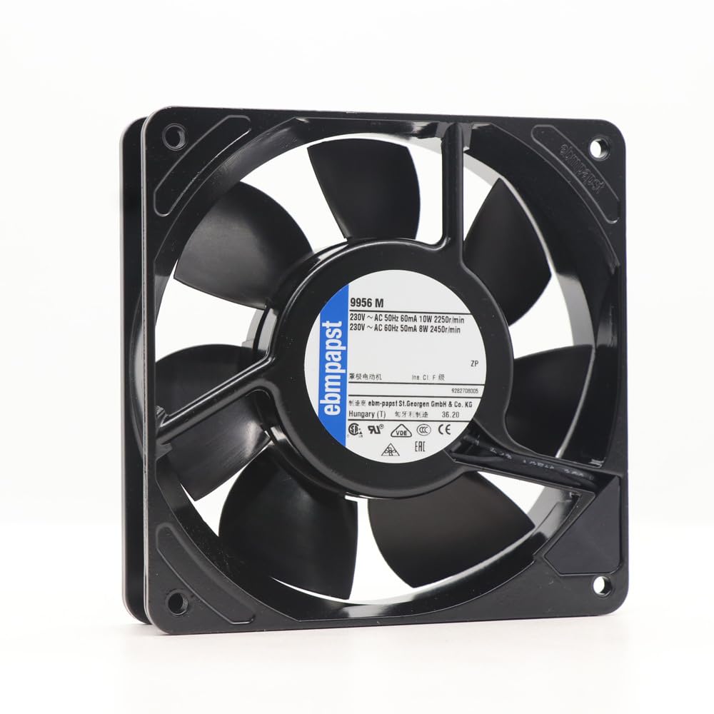 EBM PAPST 9956M Fan 230VAC 10/8W 60/50mA 8025mm Axial Cooling Fan