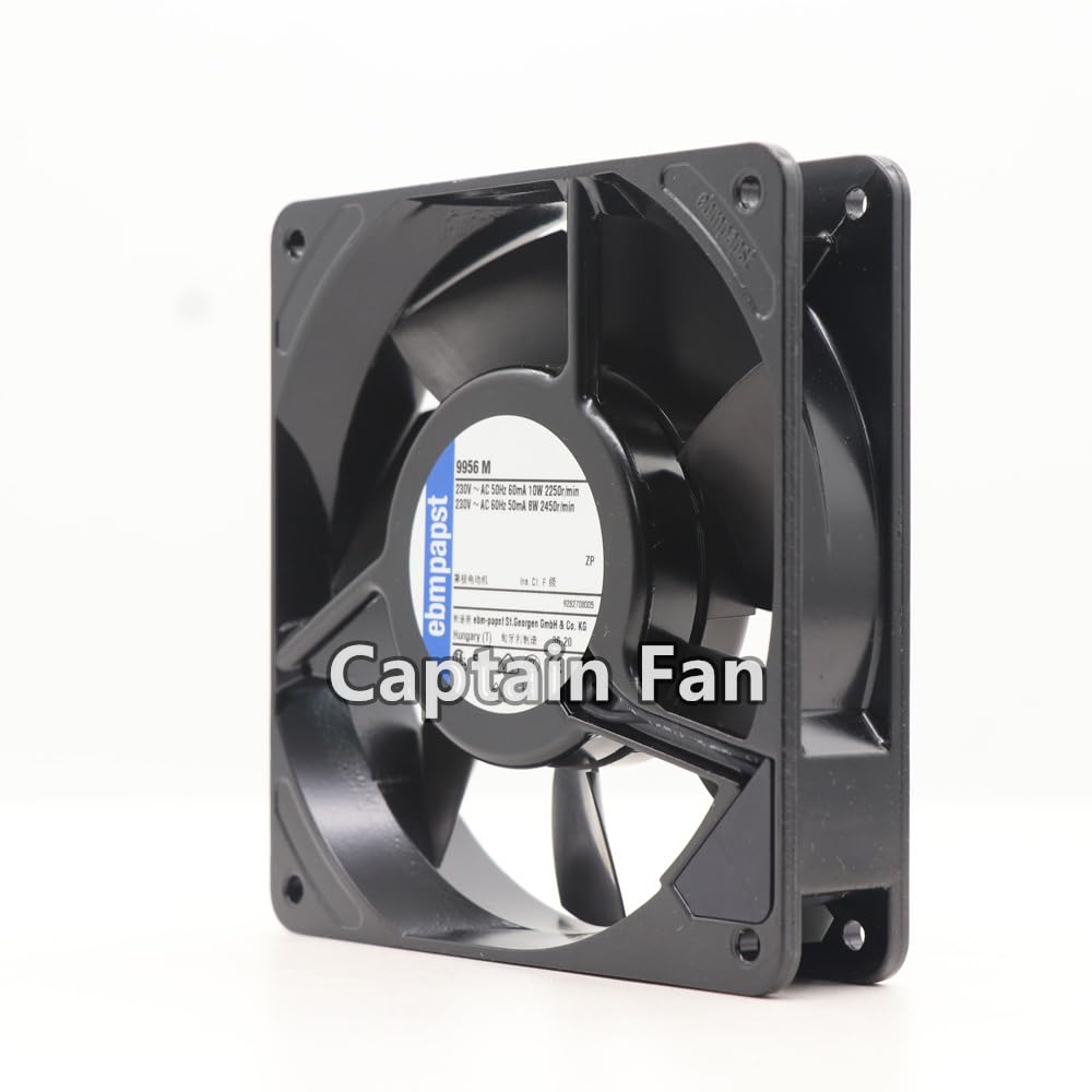 EBM PAPST 9956M Fan 230VAC 10/8W 60/50mA 8025mm Axial Cooling Fan