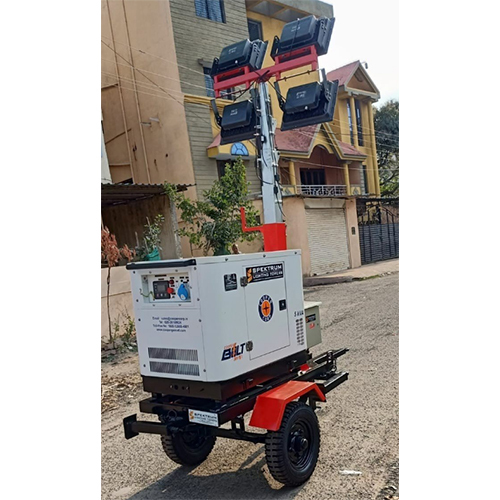 Led Pure White Mobile Lighting Tower For Highways - Features: Good Quality