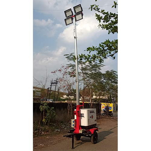 Mild Steel single arm Mobile Lighting Tower
