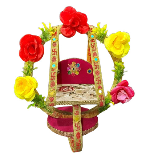 Fancy Jhula For Gopal Ji - Color: Red