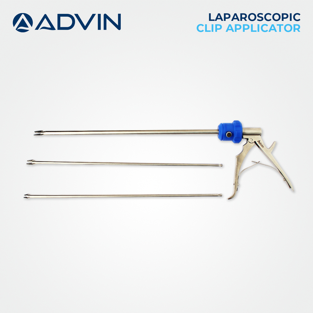 Laparoscopic Clip Applicator Advin - Durable Stainless Steel, Compatible With Various Clip Sizes - Ergonomic Handle, Precision Tip For Secure Application