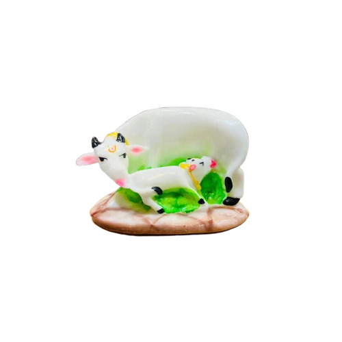 Marble Dust Cow With Calf - Color: White