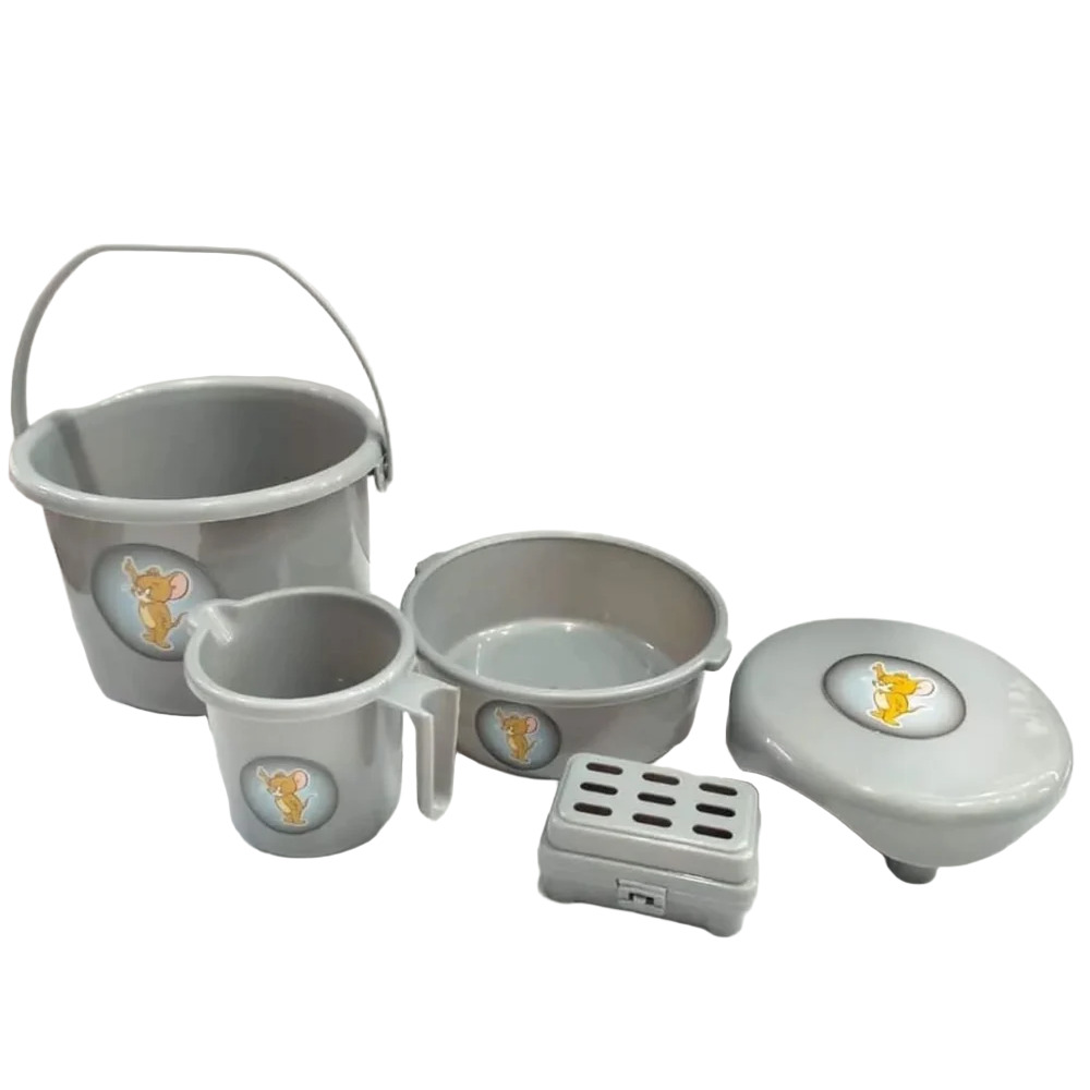 Plastic Laddu Gopal Bath Set