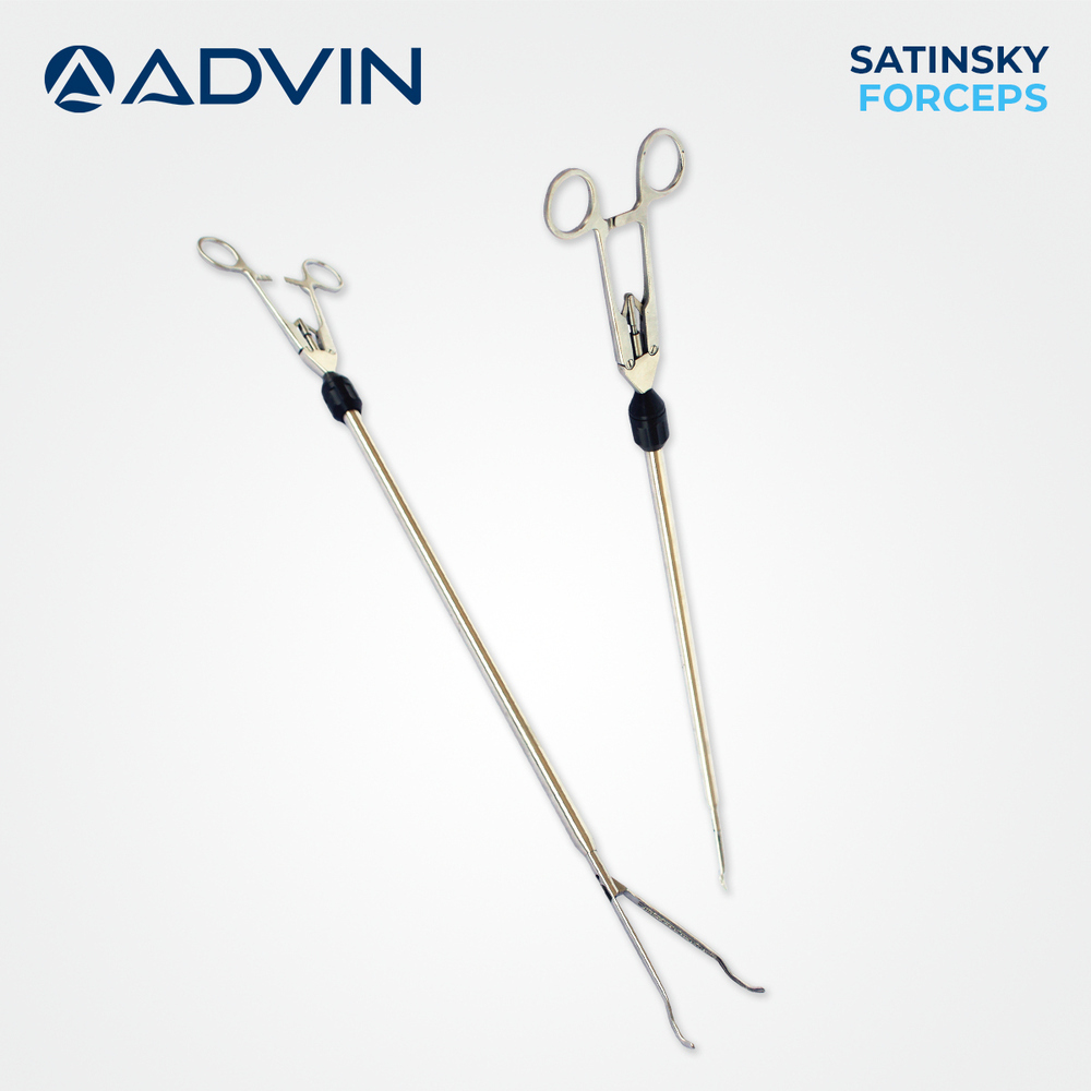 Laparoscopic Satinsky Forceps Advin - Surgical-grade Steel, Slender Design For Tight Spaces | Ergonomic Handling, Atraumatic Clamping Of Large Vessels