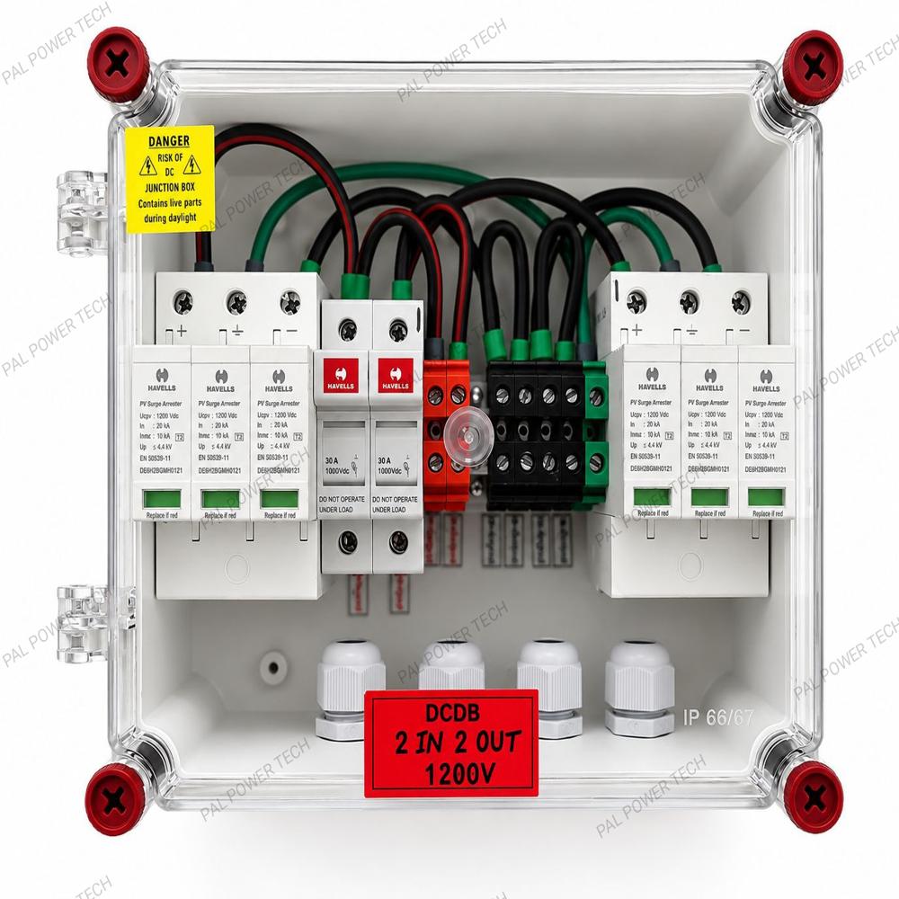DCDB 2 in 2 out 1200V with 2 SPD Havells