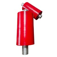 Polyurethane Roller - Standard Size | Rust-resistant Coating, High-quality Polyurethane, Vibrant Red Color, Complies With Is, Bs, Din, Ansi Standards