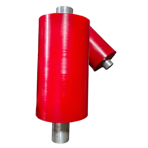 Polyurethane Roller - Standard Size | Rust-resistant Coating, High-quality Polyurethane, Vibrant Red Color, Complies With Is, Bs, Din, Ansi Standards