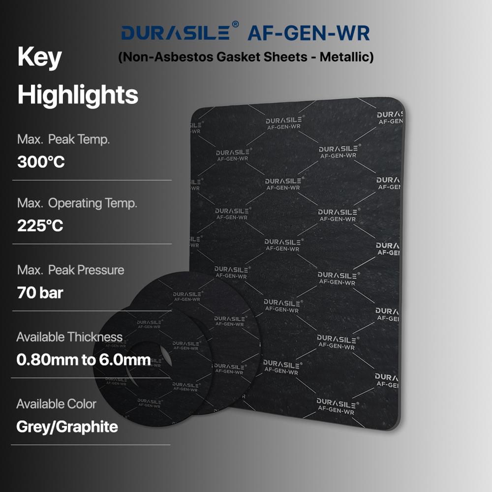 AF-GEN-WR Non Asbestos Gasket Sheets - Metallic