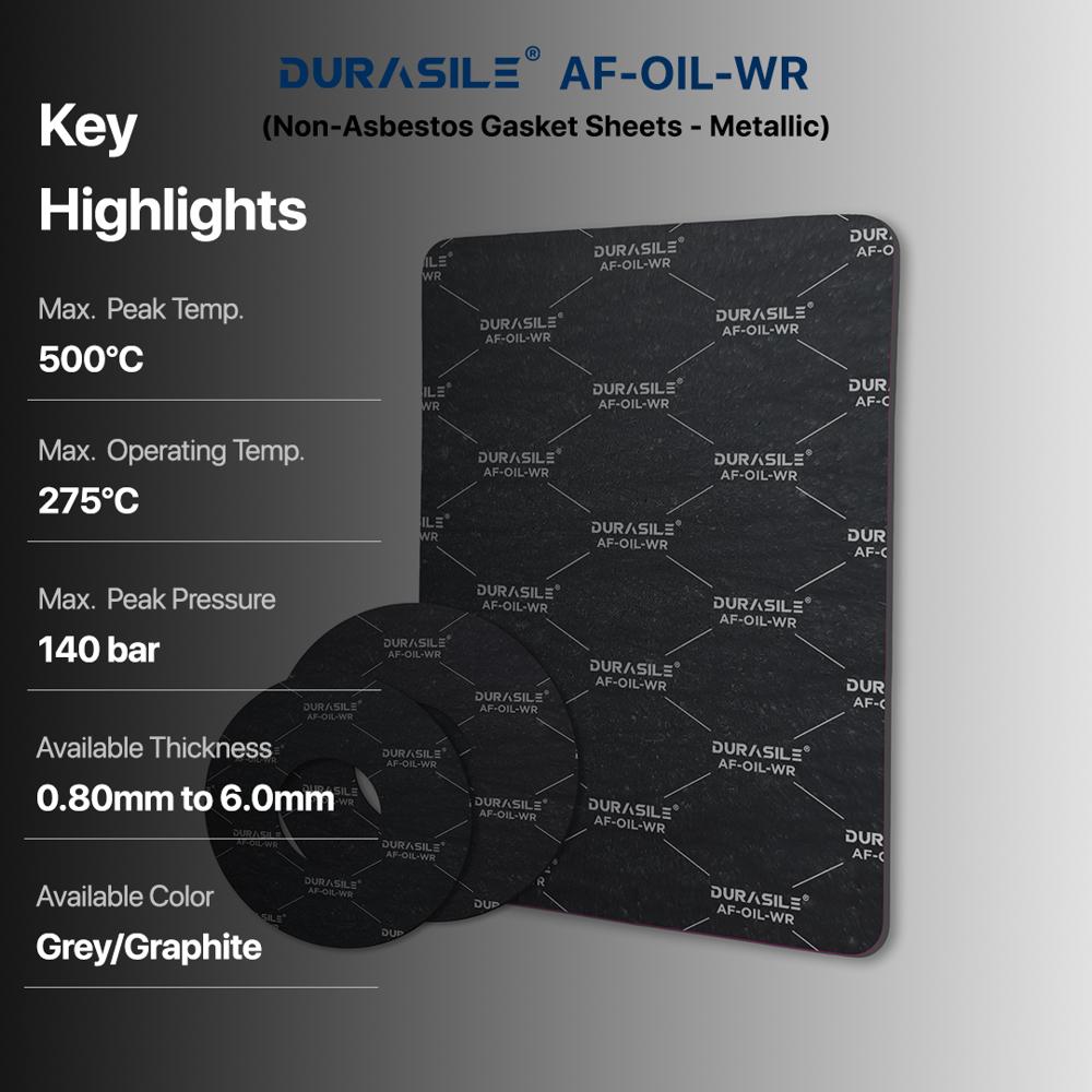 AF-OIL-WR Non Asbestos Gasket Sheets - Metallic