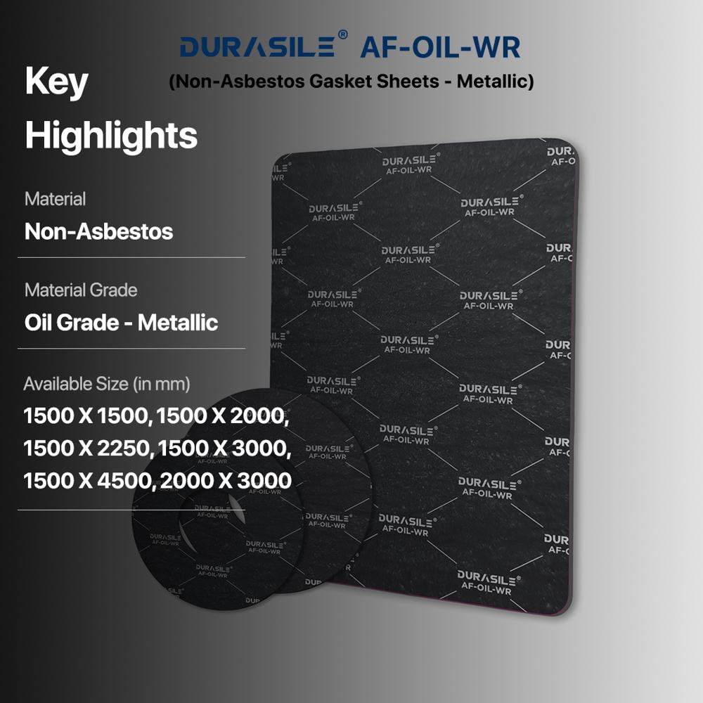 AF-OIL-WR Non Asbestos Gasket Sheets - Metallic