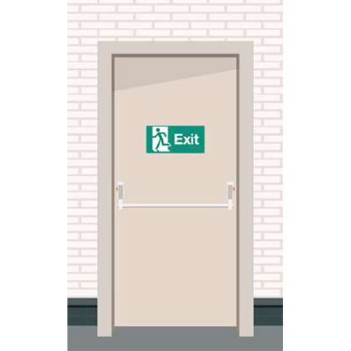 Fire Rated Door - Color: White