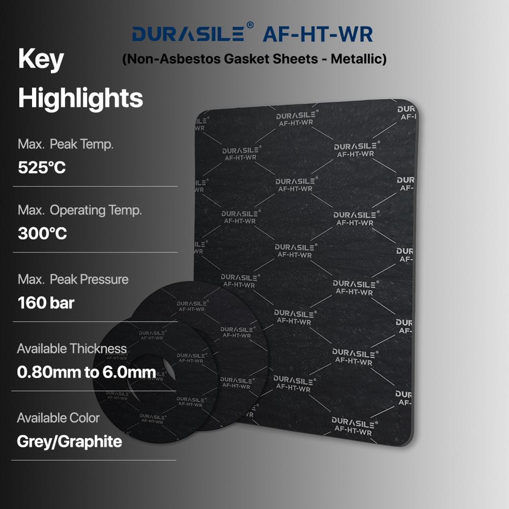 AF-HT-WR Non Asbestos Gasket Sheets -Metallic
