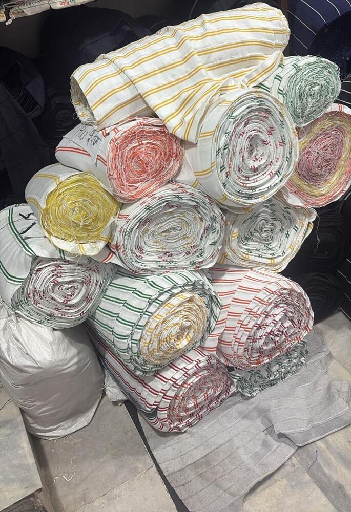 Polyester Double Line Fabric - Attributes: Washable