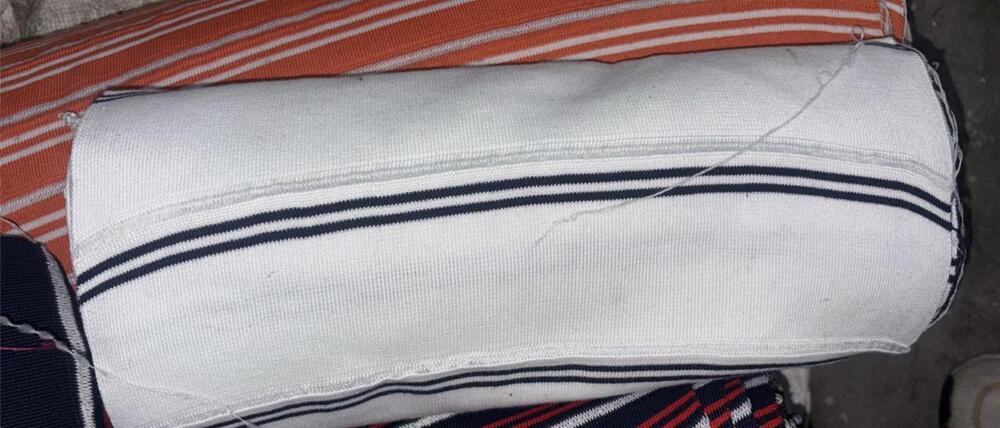 White And Blue Collar Tape - Attributes: Oil Proof
