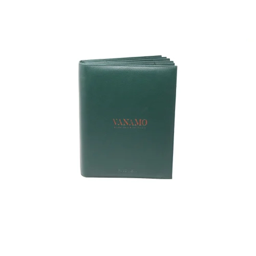 Leatherette Menu Folder - Color: Green