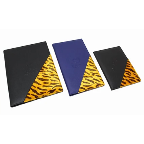 Tiger Print Fabric Menu Folder - Color: Multicolor
