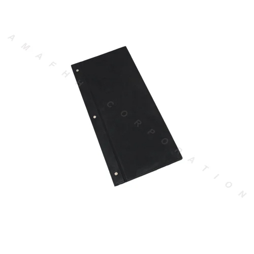 Vegan Leather Beverage Folder - Color: Black