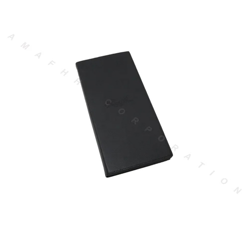 Leatherette Black Beverage Folder - Material: Pu Leather
