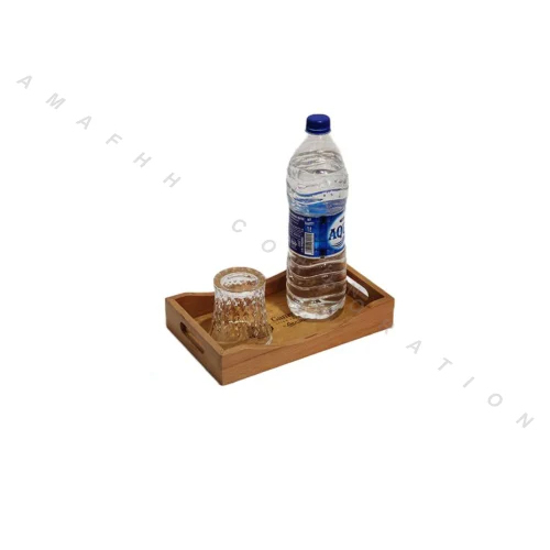 Wooden Serving Tray - Color: Brown