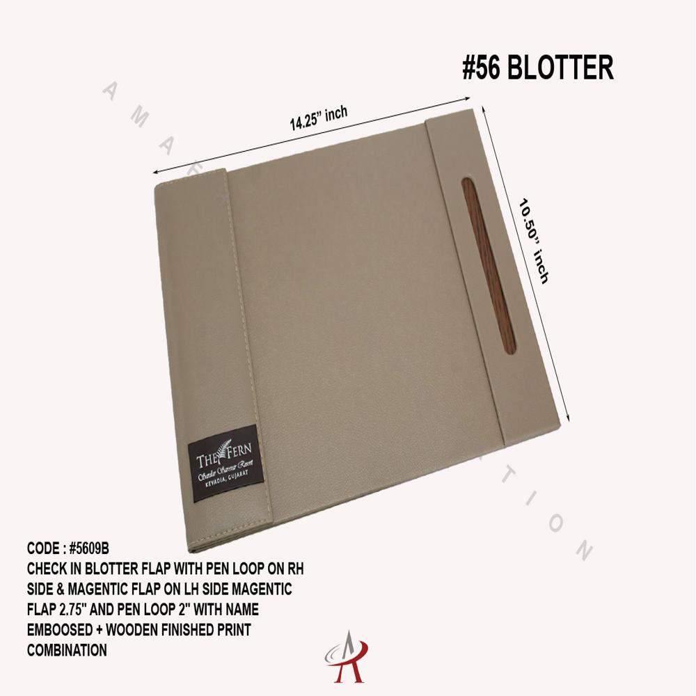 Leatherette Desk Blotter - Shape: Rectangular