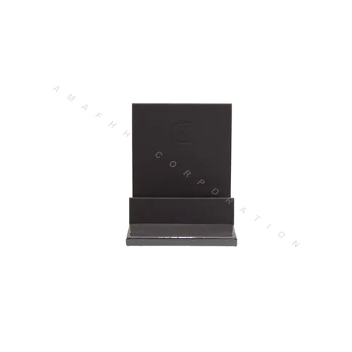 Black Bathroom Amenity Stand - Material: Plastic