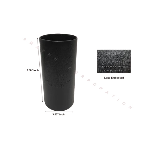 Leatherette Water Bottle Holder - Color: Black