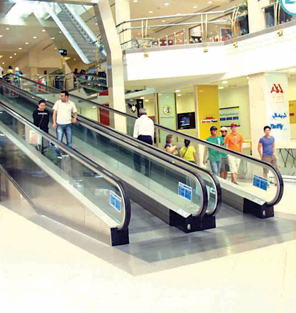 Shopping Mall Moving Walk Escalator - Material: Stainless Steel