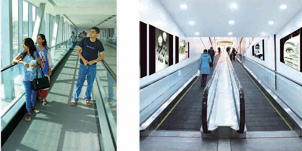 Commercial Moving Walk Escalator - Material: Stainless Steel