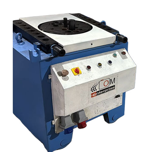 Bar Bending Machine - Heavy-duty Three-phase, 220/440 Volt | Automatic Control, Professional Blue And White Design