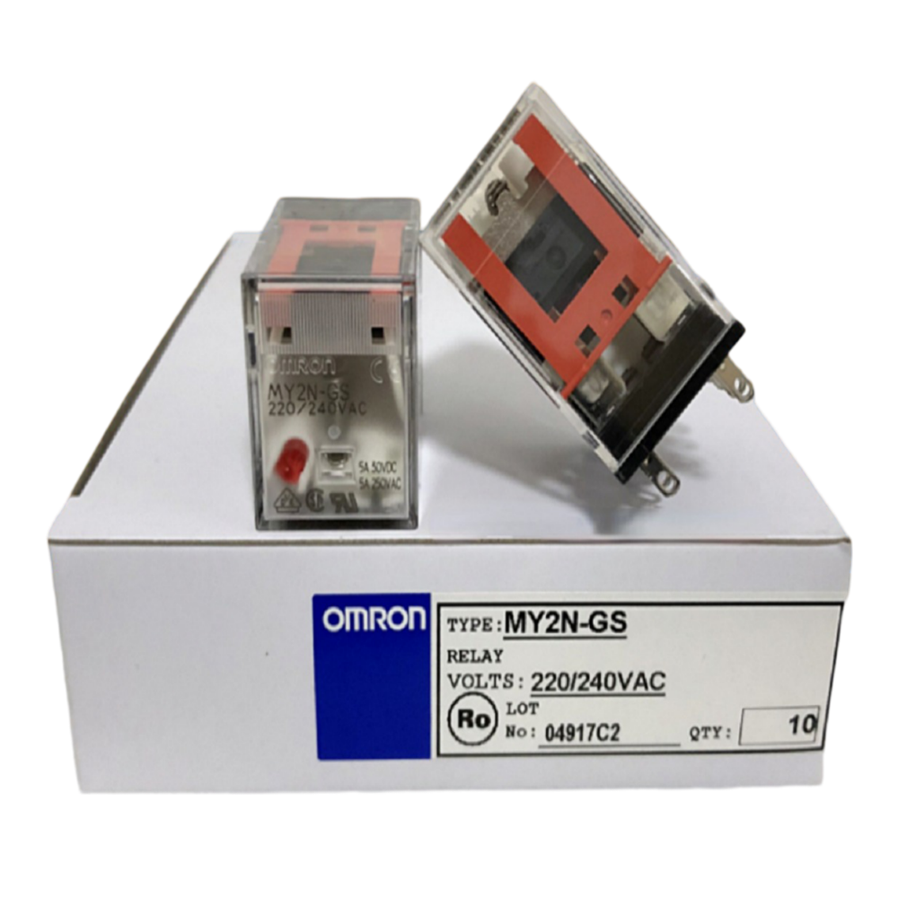 My2n-gs 220/240ac Din Rail Omron Relay - Application: Control