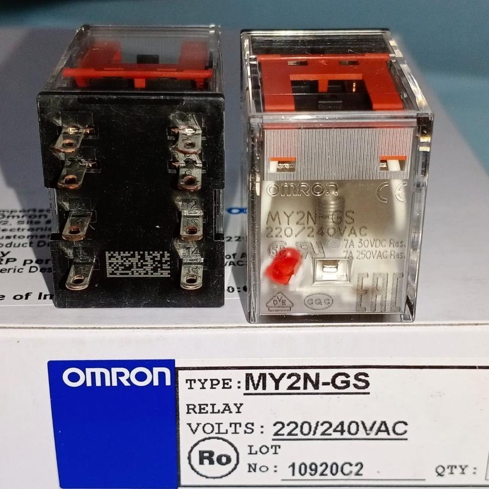 My2n-gs 220/240ac Din Rail Omron Relay - Application: Control