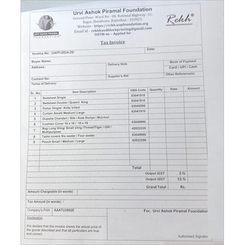 Challan Book Printing Service