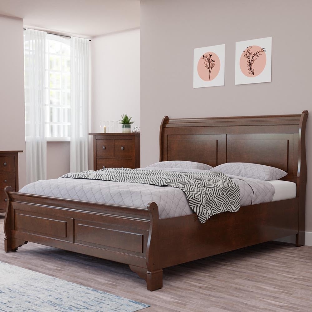 Royaloak Texas American Wooden King Size Bed - Bd122201-6 - Assembly: Carpenter Assembly