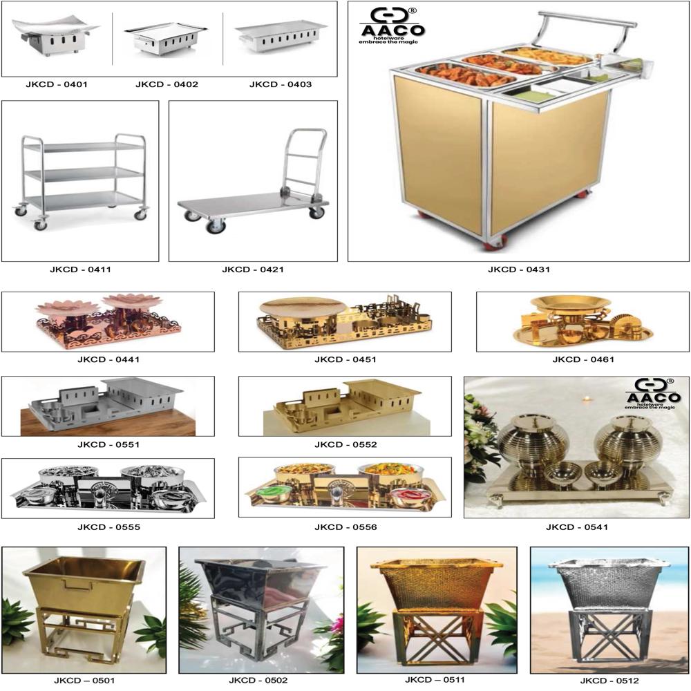 FNS Stainless Steel Snacks Trolley