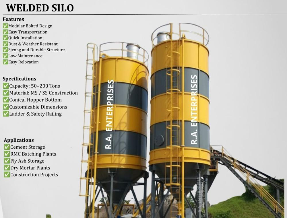 Welded Cement Silo - Application: Industrial