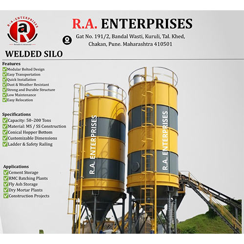 Welded Cement Silo - Application: Industrial