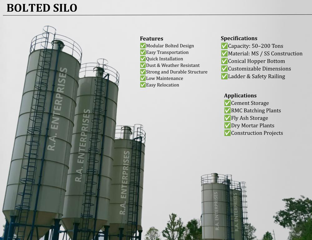 Bolted Cement Silo - Application: Industrial