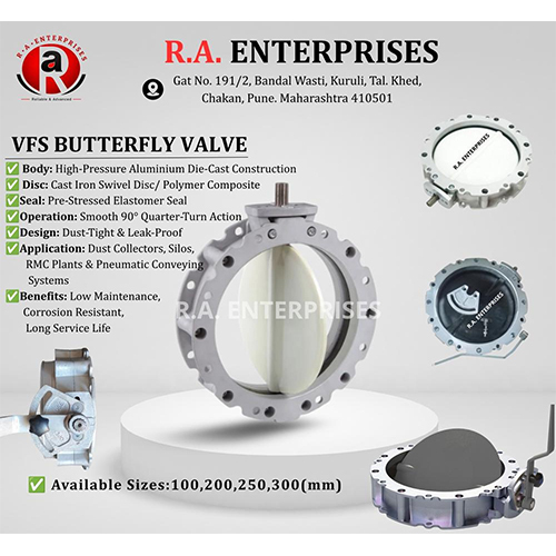 Vfs Butterfly Valve - Application: Industrial