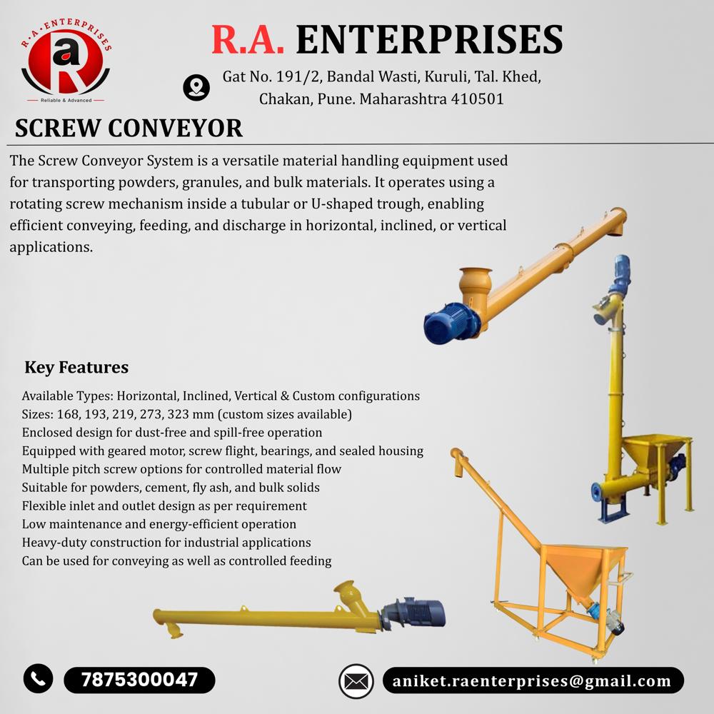 Inclined And Vertical Screw Silo Feeding System - Automatic Grade: Semi Automatic